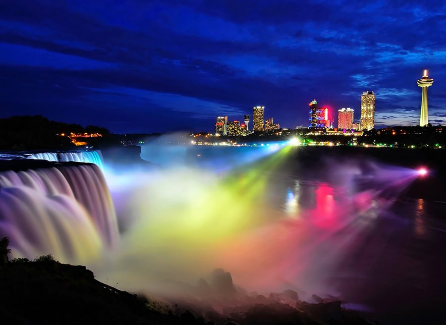 Niagara Falls Night Niagara Falls