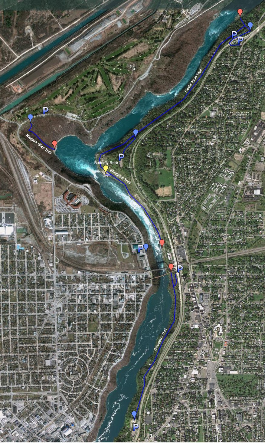 niagara gorge hiking trails map