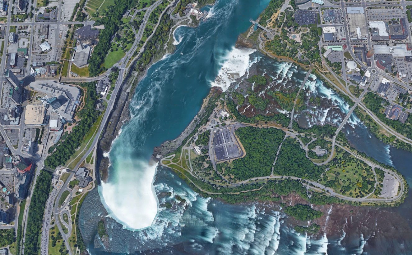 Niagara Falls Canada Google Earth - The Earth Images ...