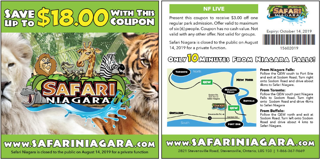 safari niagara lights discount code