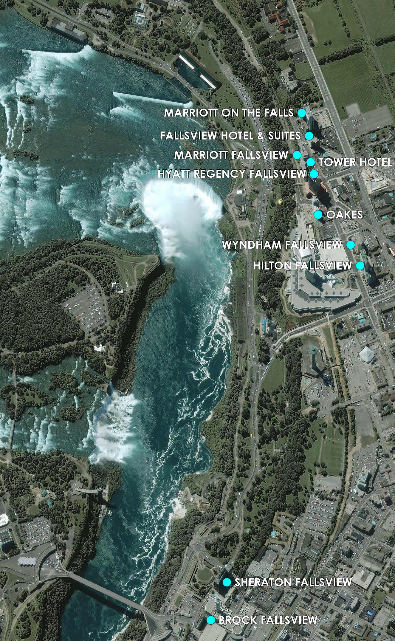 Niagara Falls Fallsview Hotel Map