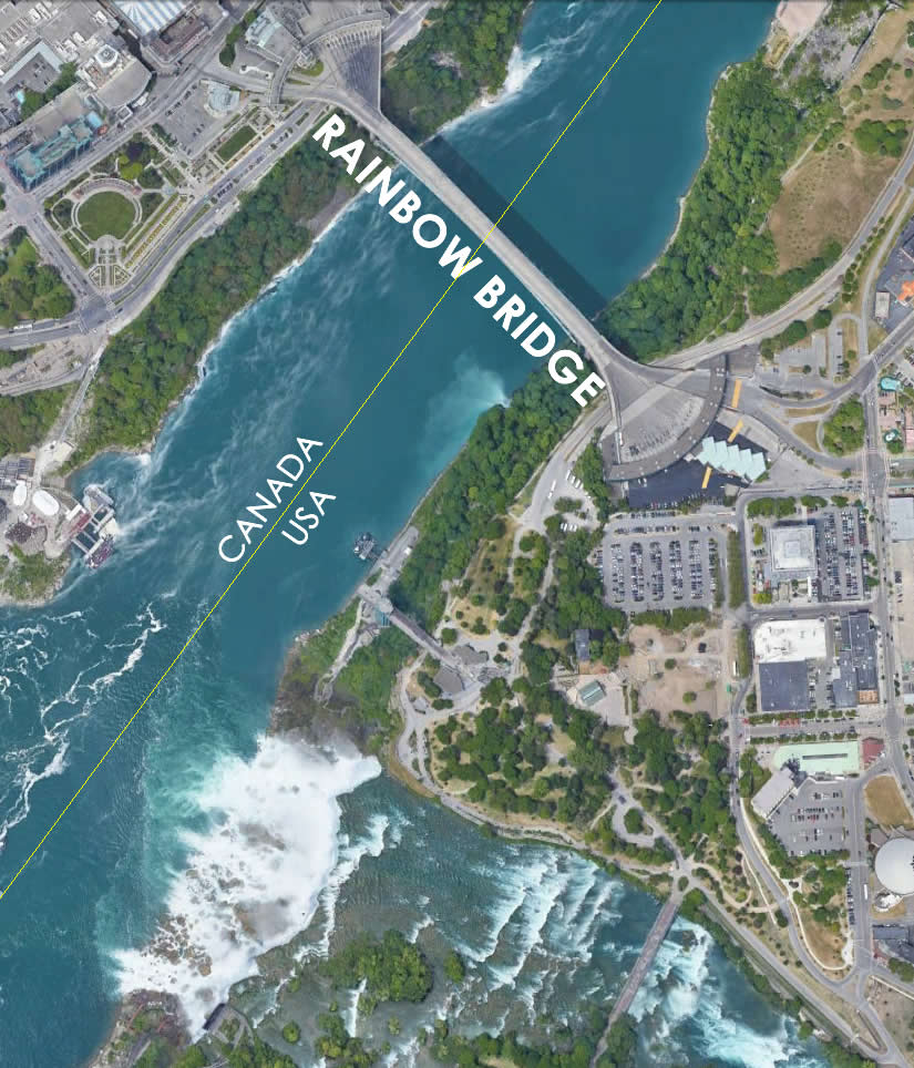 Rainbow Bridge at Niagara Falls